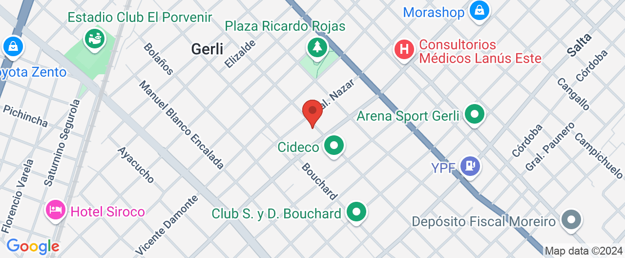 Mapa de la ubicación