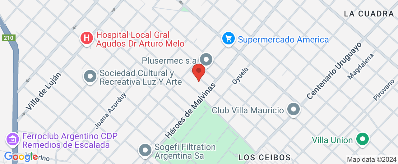 Mapa de la ubicación