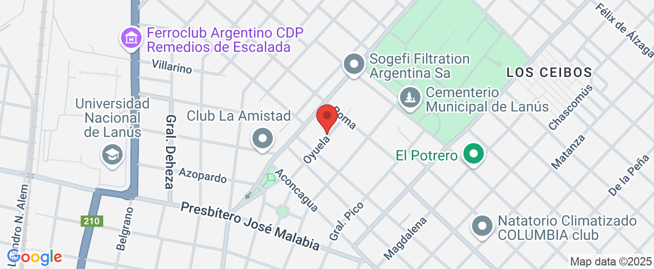 Mapa de la ubicación