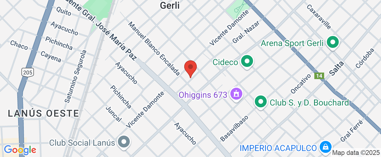 Mapa de la ubicación
