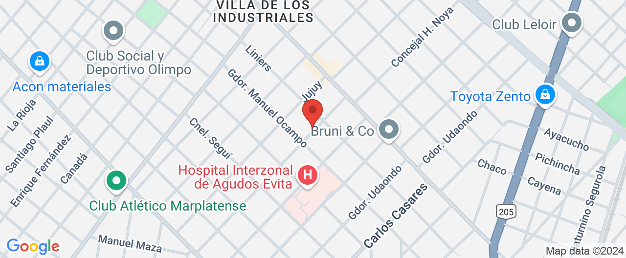 Mapa de la ubicación