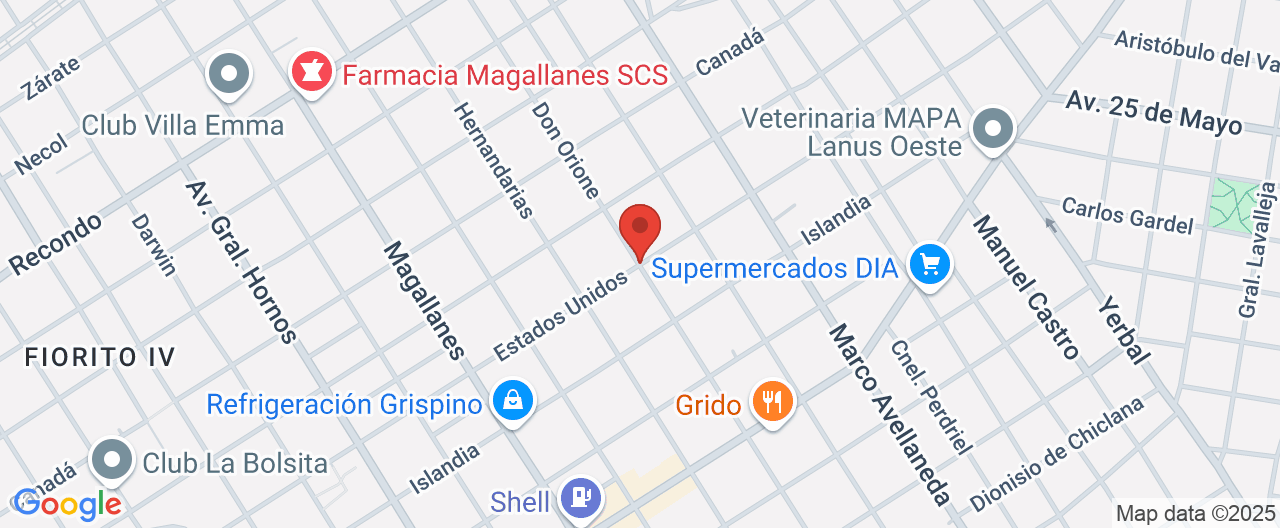 Mapa de la ubicación