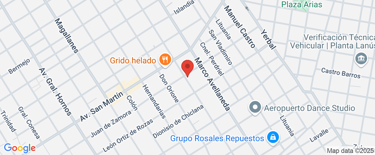 Mapa de la ubicación