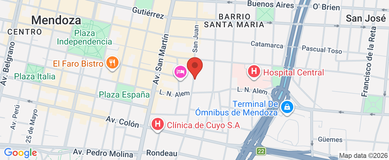 Mapa de la ubicación