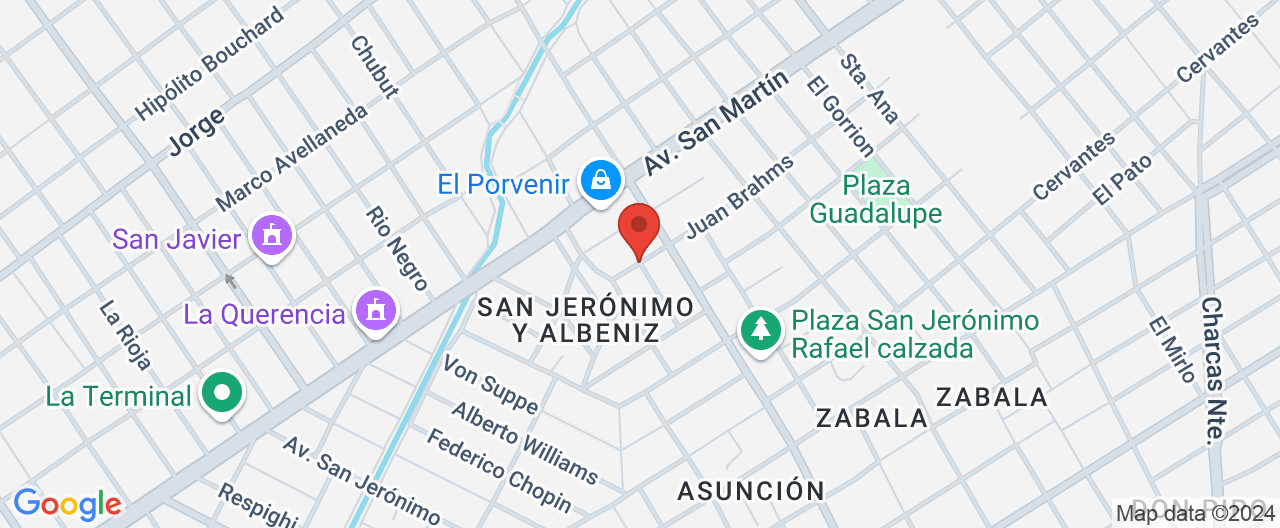 Mapa de la ubicación