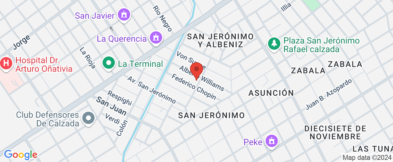 Mapa de la ubicación