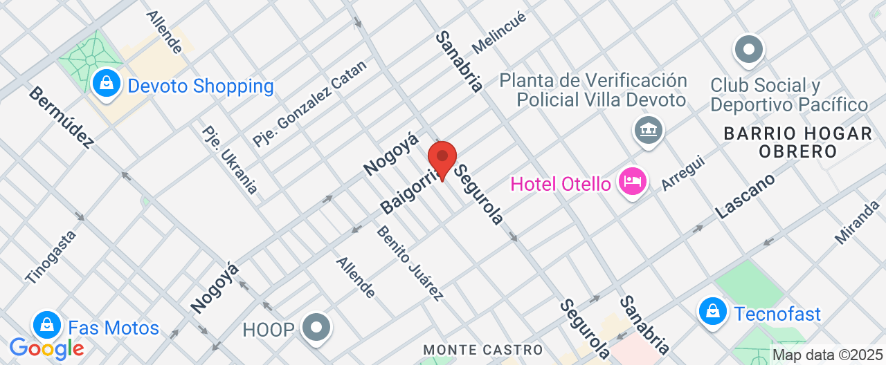 Mapa de la ubicación