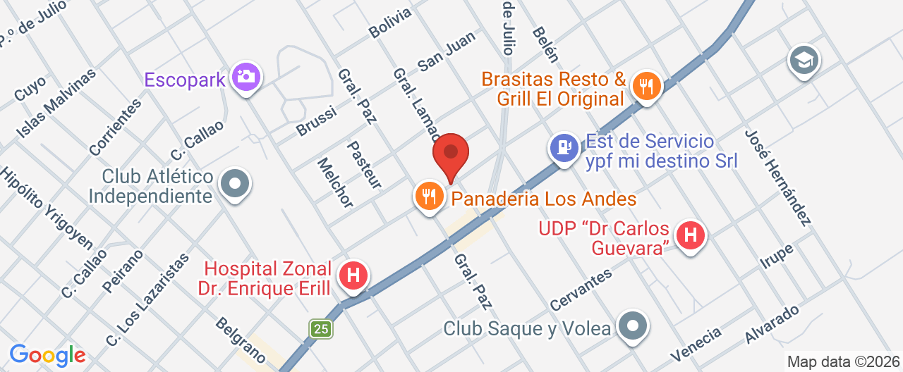 Mapa de la ubicación