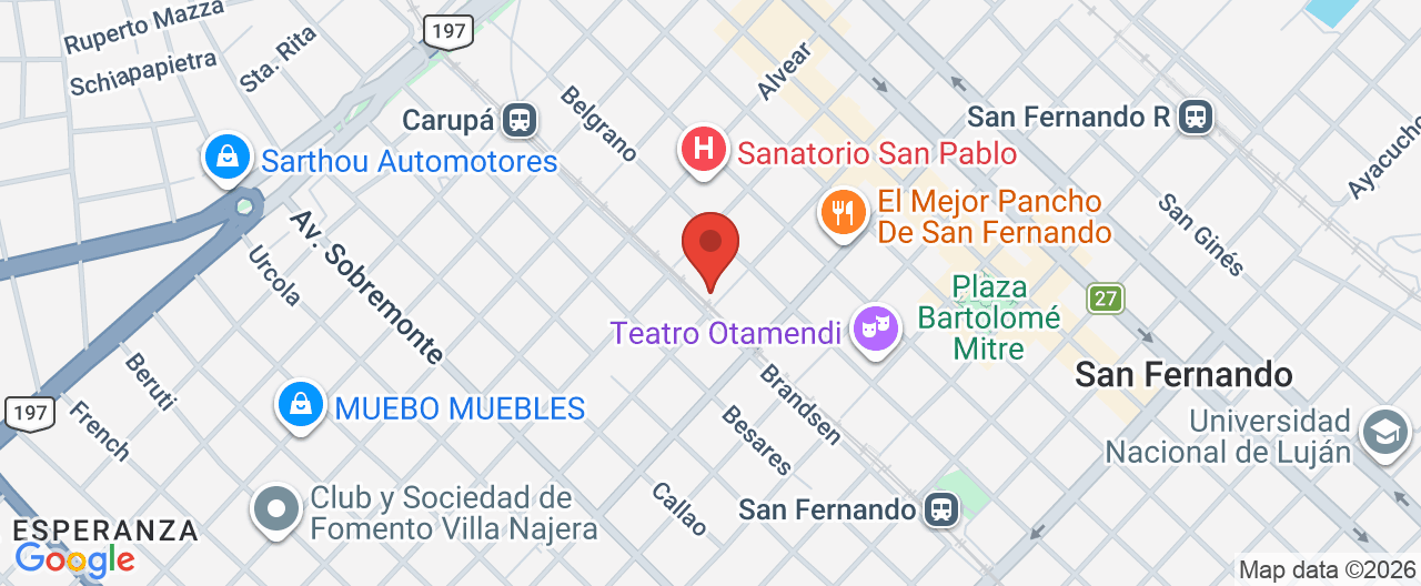 Mapa de la ubicación