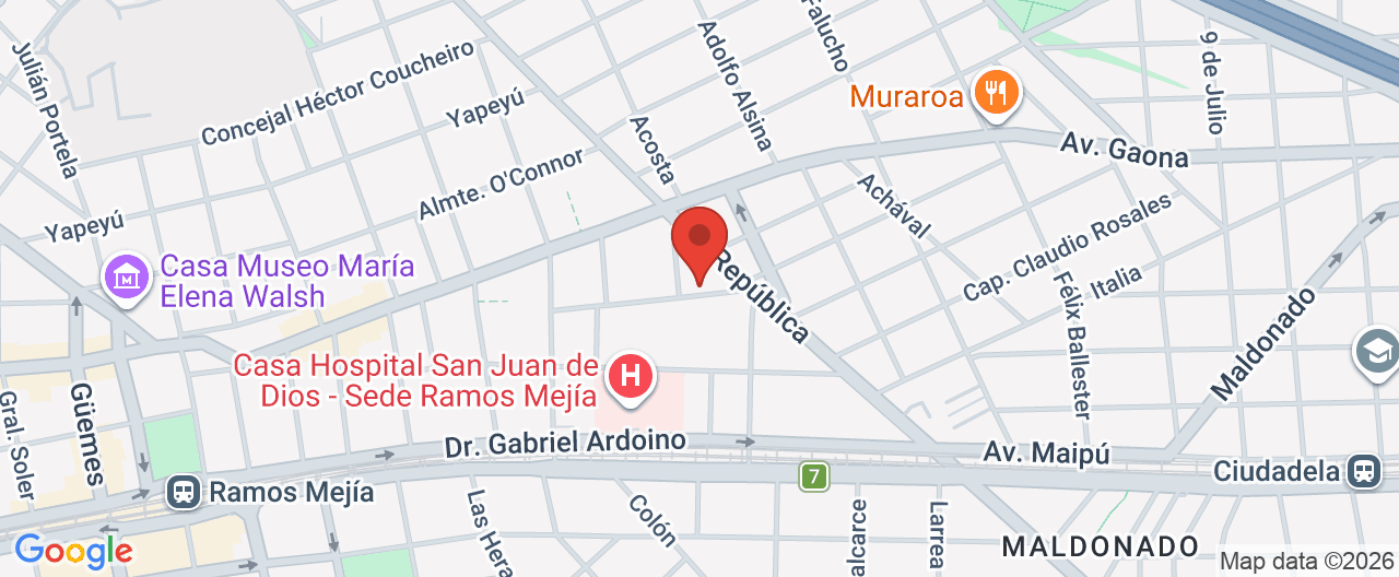 Mapa de la ubicación
