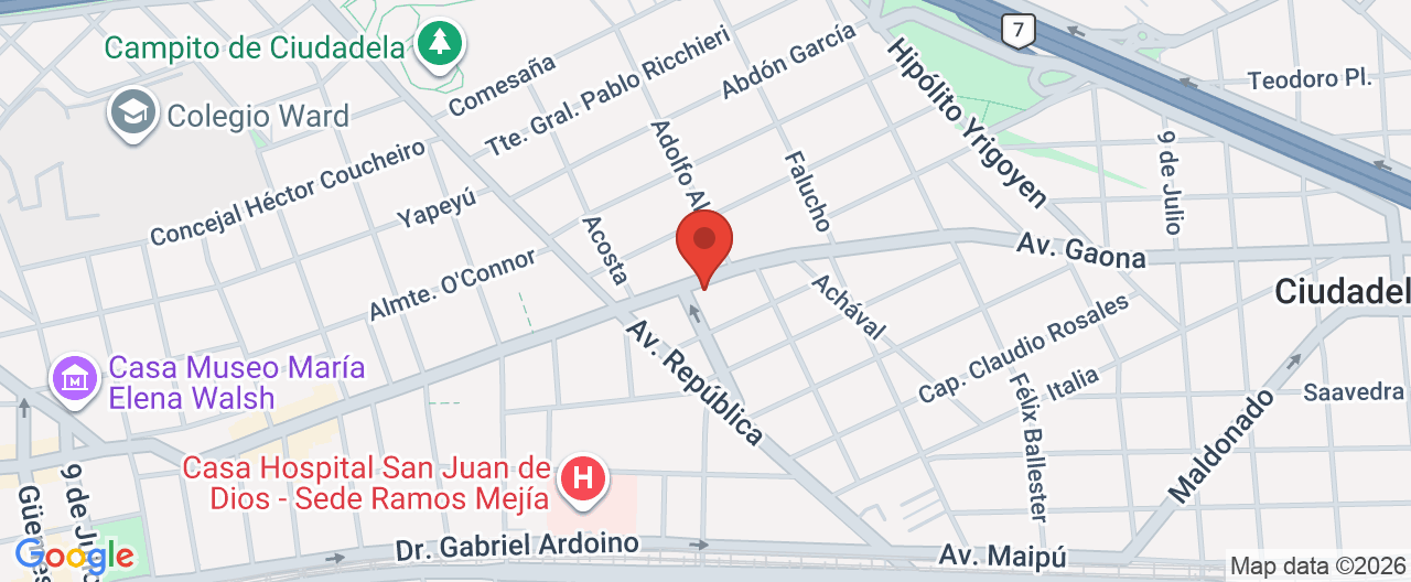 Mapa de la ubicación