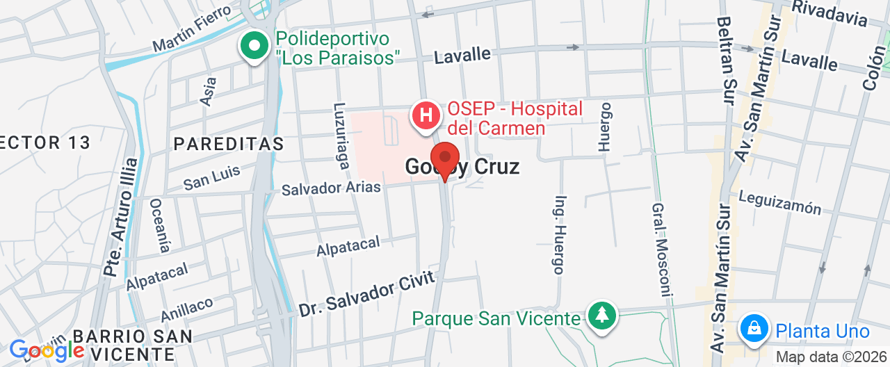 Mapa de la ubicación