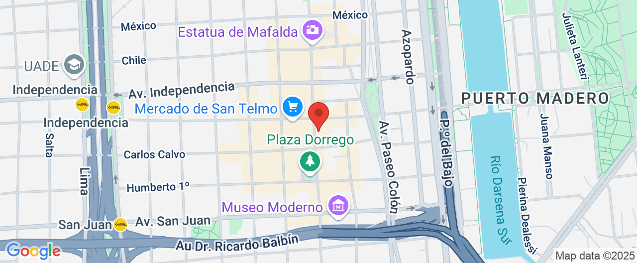 Mapa de la ubicación