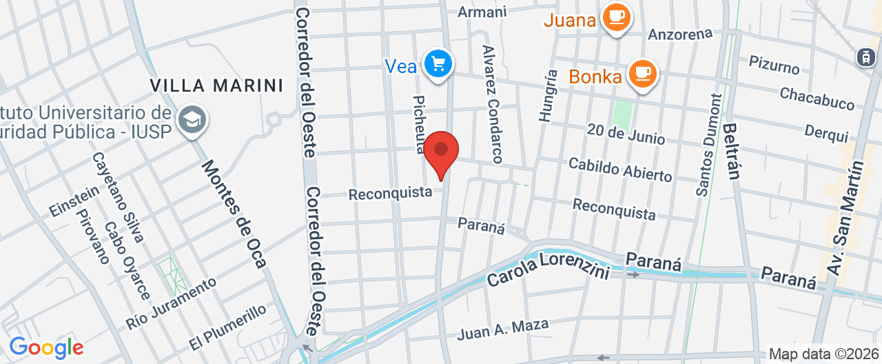 Mapa de la ubicación
