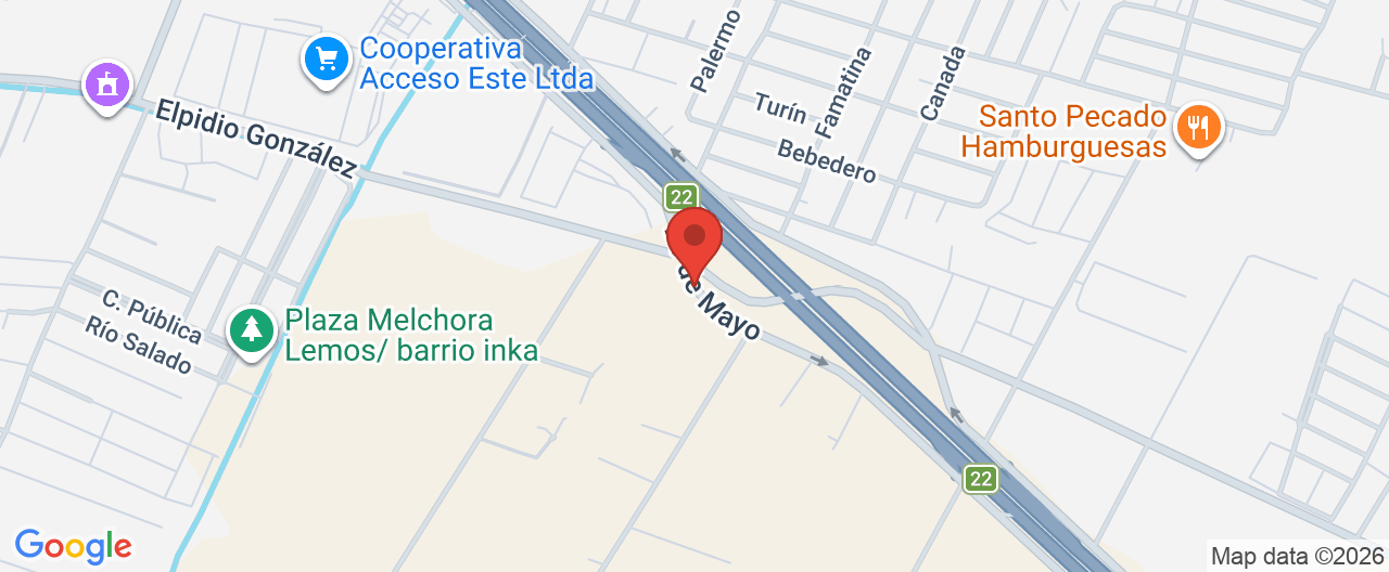 Mapa de la ubicación