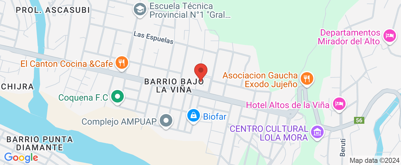 Mapa de la ubicación