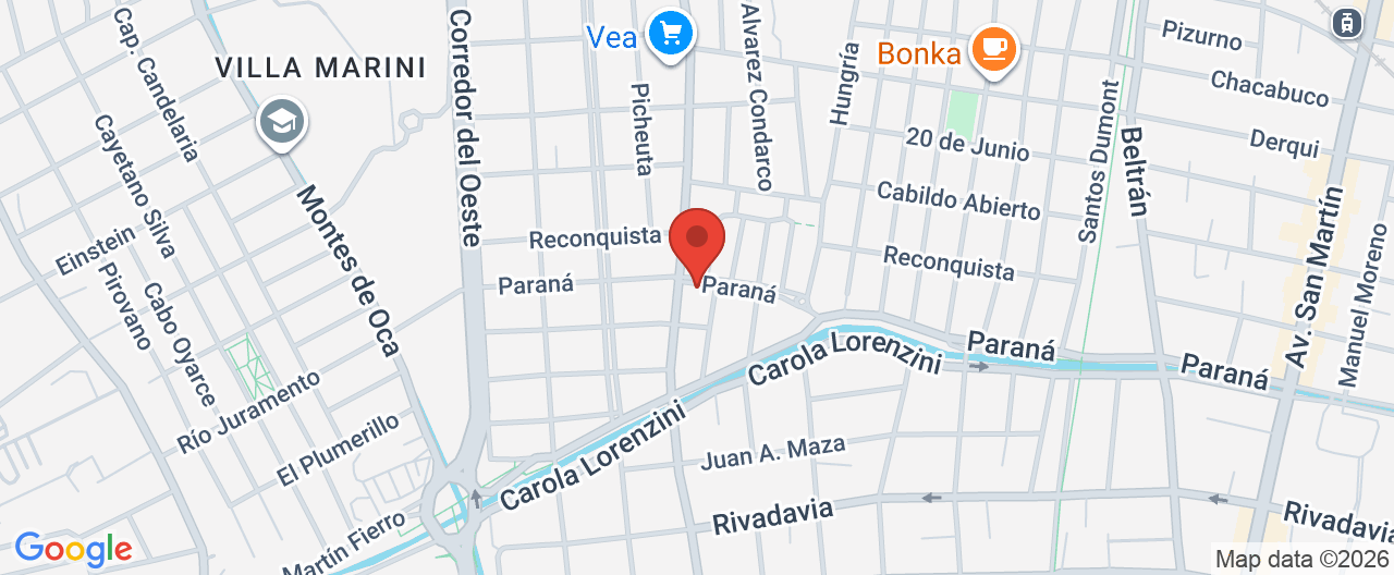 Mapa de la ubicación