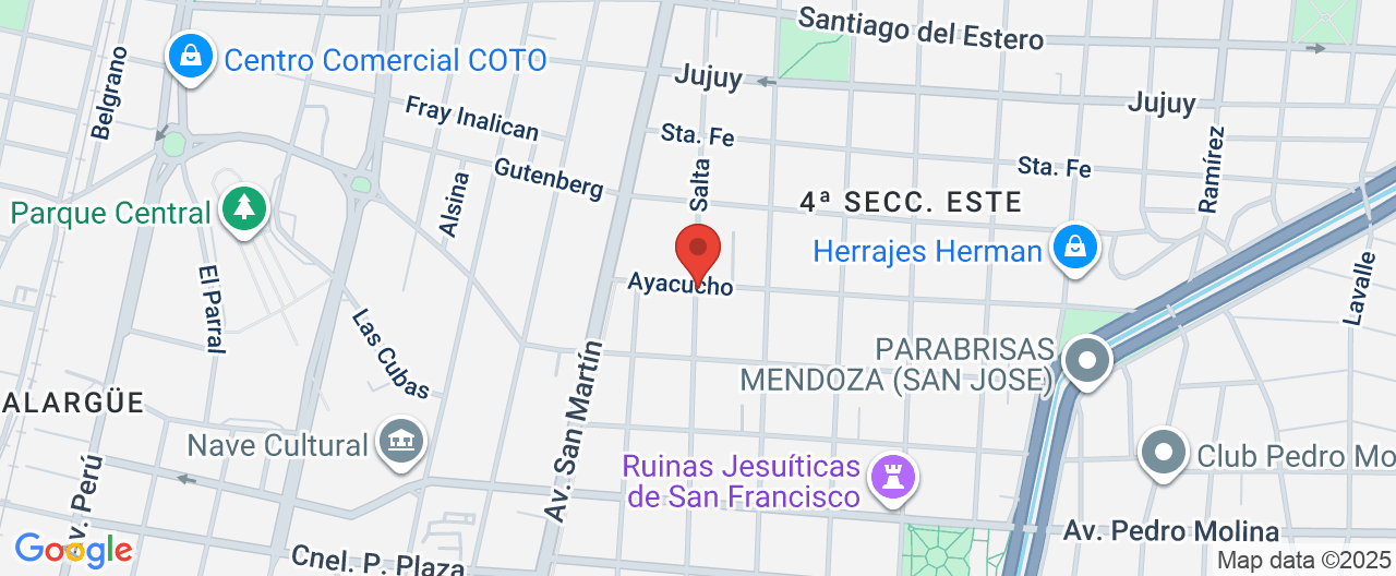 Mapa de la ubicación