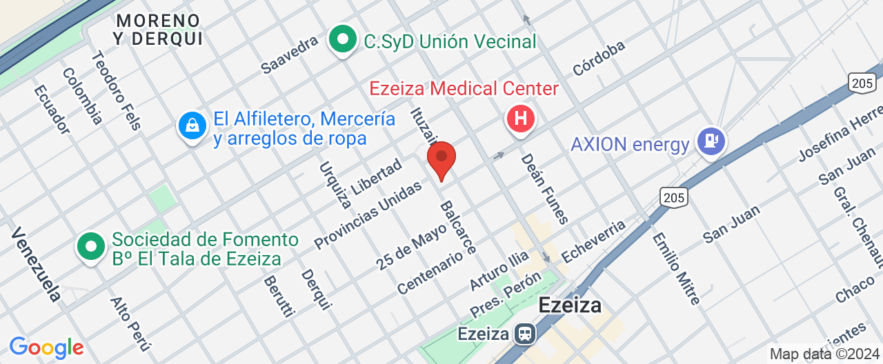 Mapa de la ubicación
