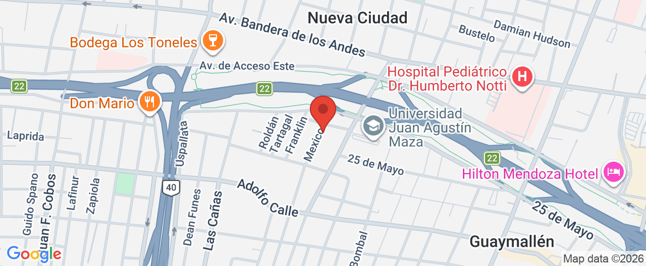 Mapa de la ubicación