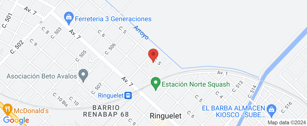 Mapa de la ubicación