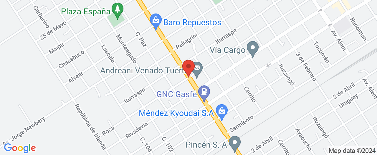 Mapa de la ubicación