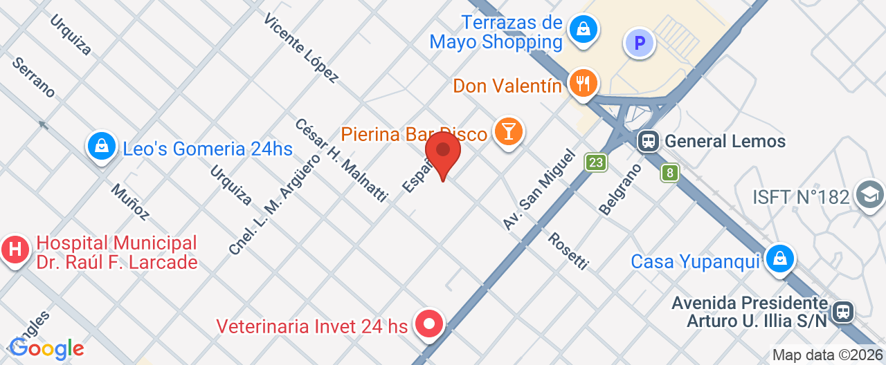Mapa de la ubicación