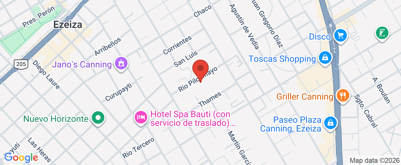 Mapa de la ubicación