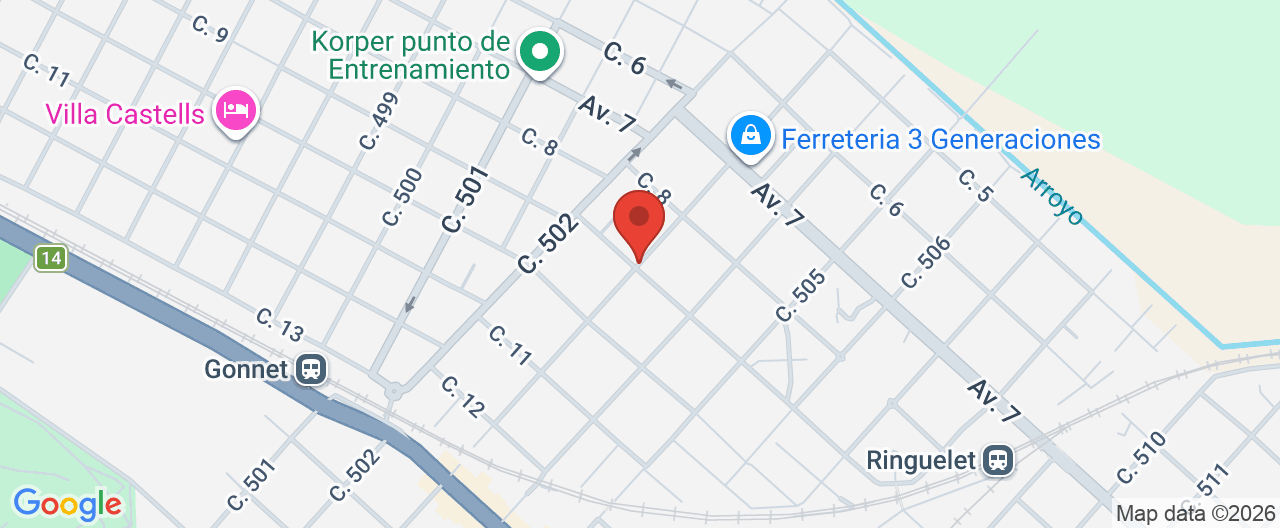 Mapa de la ubicación