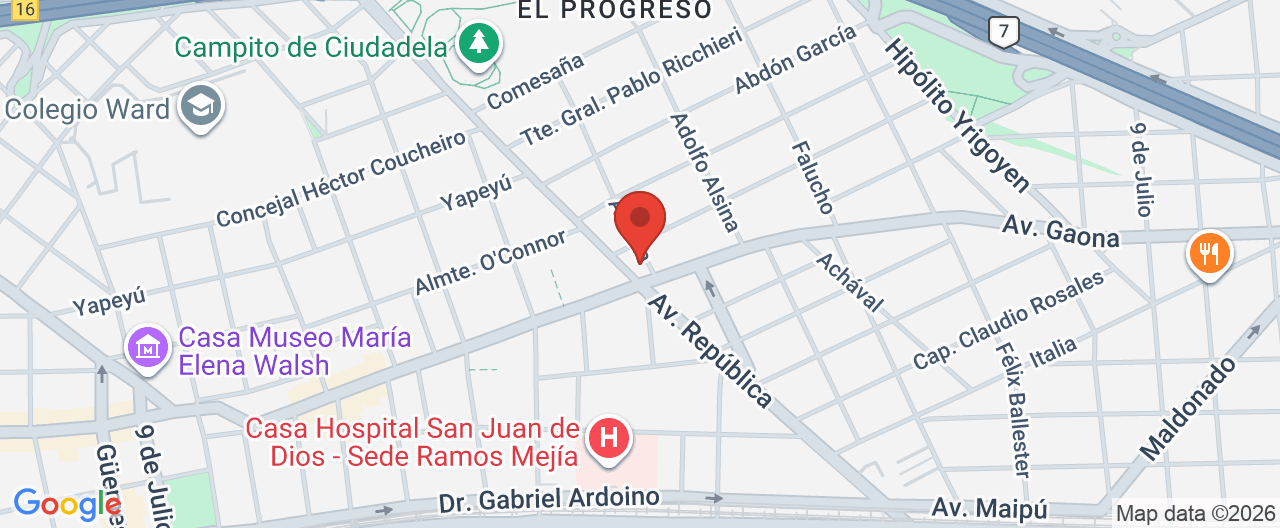 Mapa de la ubicación