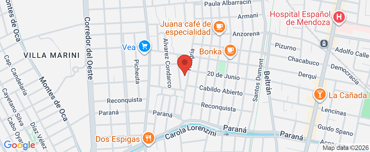 Mapa de la ubicación