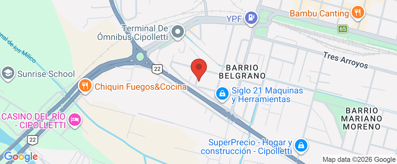 Mapa de la ubicación
