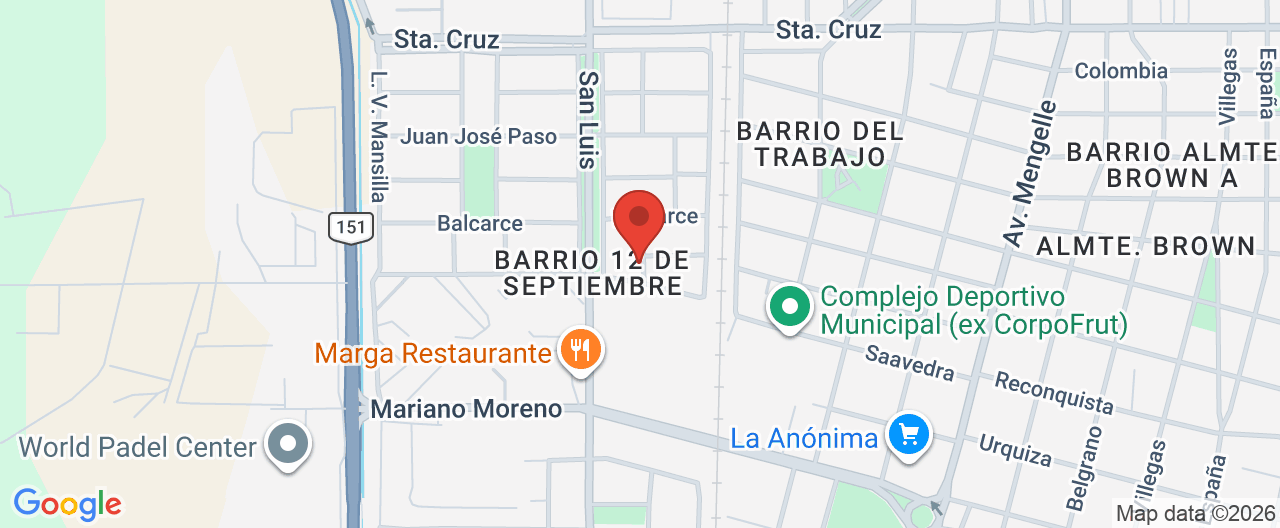 Mapa de la ubicación