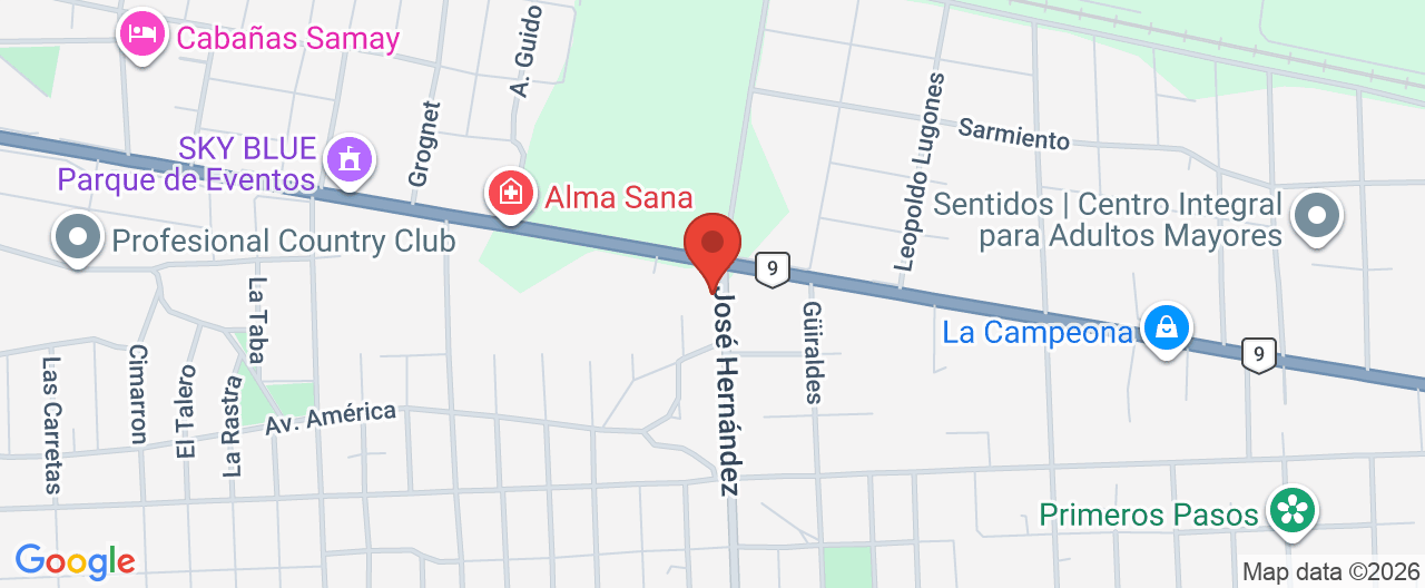 Mapa de la ubicación