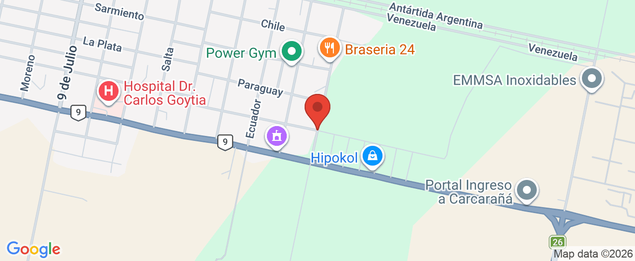 Mapa de la ubicación