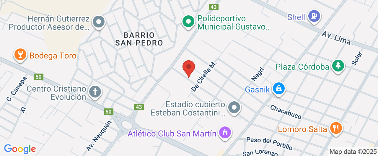 Mapa de la ubicación