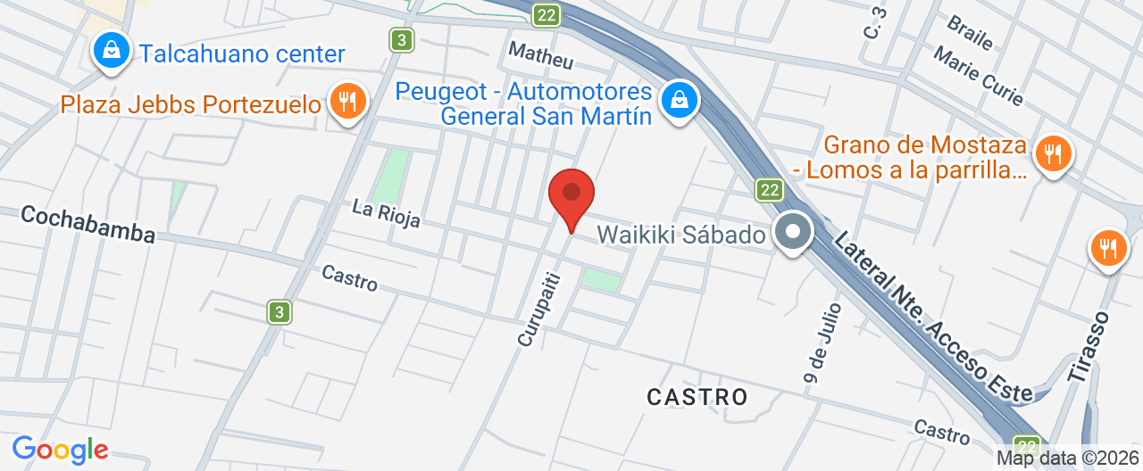 Mapa de la ubicación