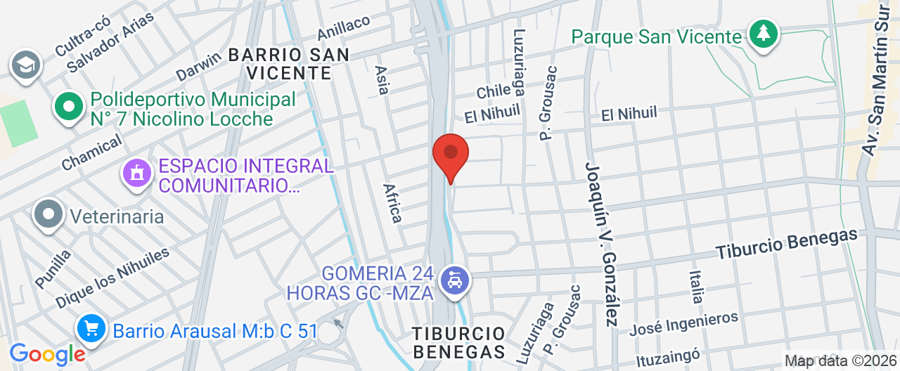 Mapa de la ubicación