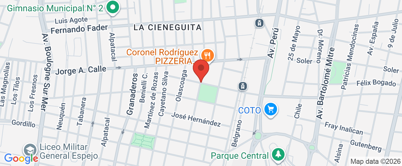 Mapa de la ubicación