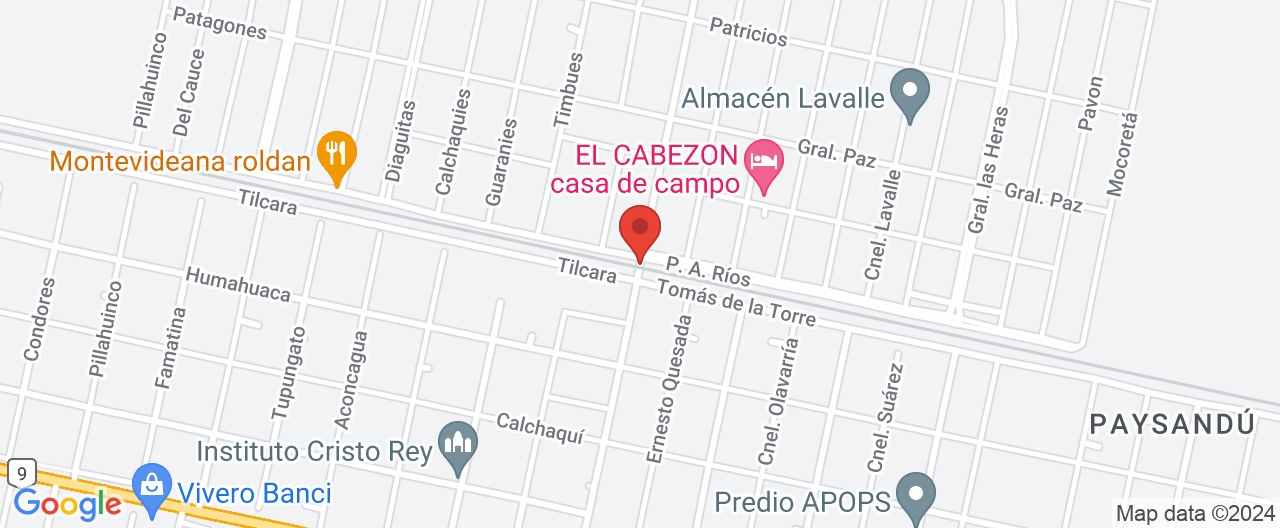 Mapa de la ubicación