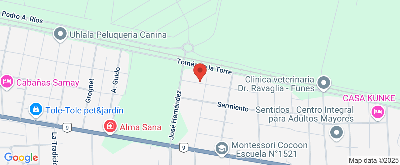 Mapa de la ubicación