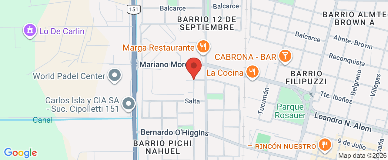 Mapa de la ubicación