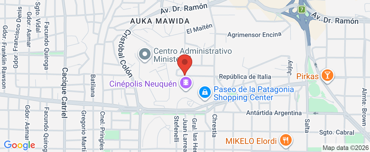 Mapa de la ubicación