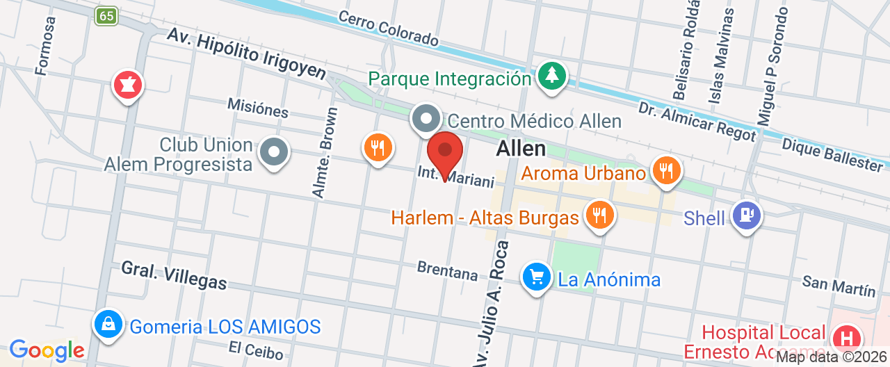 Mapa de la ubicación