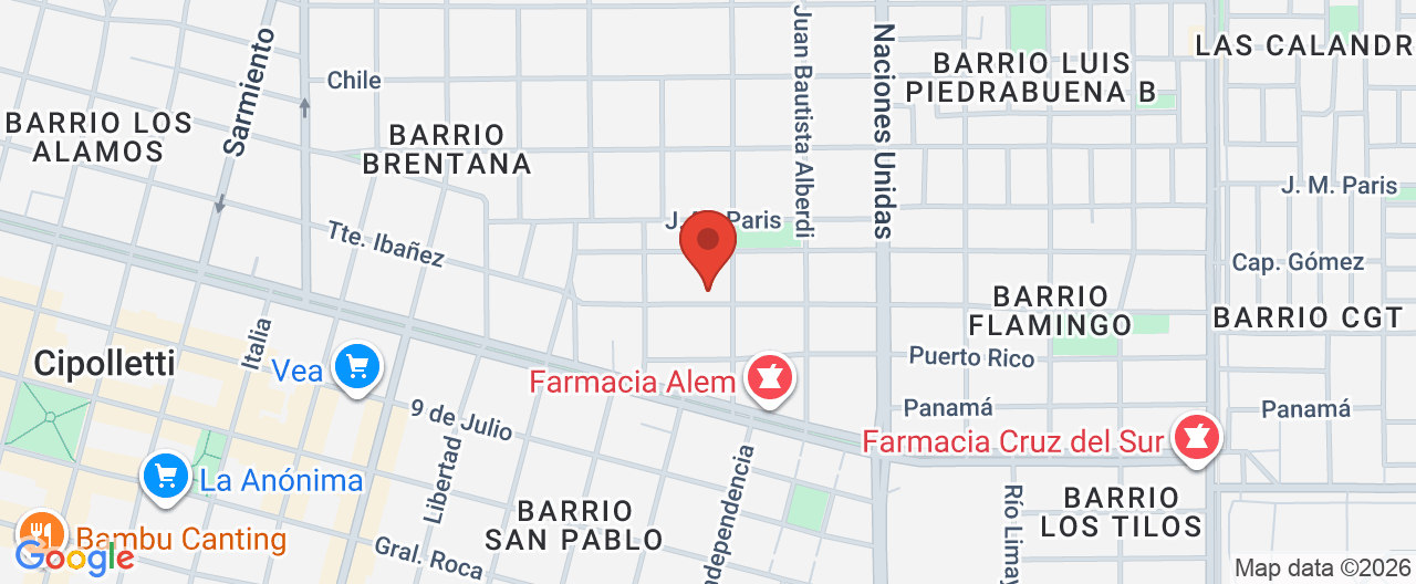 Mapa de la ubicación