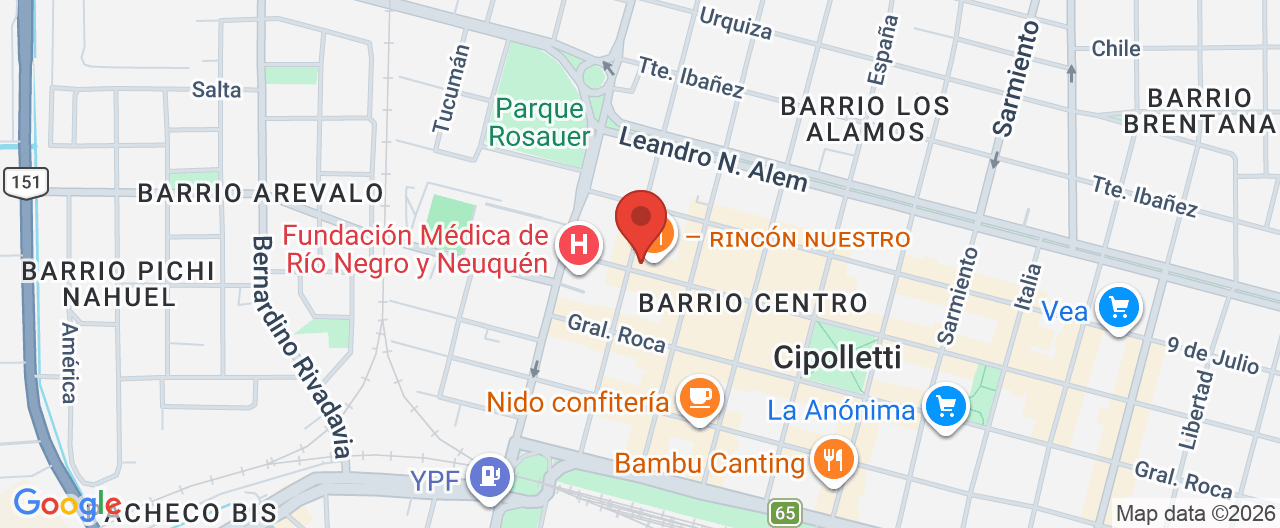 Mapa de la ubicación