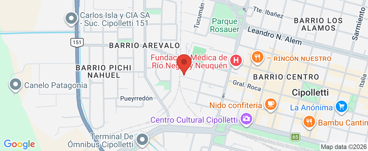 Mapa de la ubicación