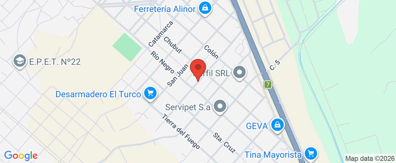Mapa de la ubicación