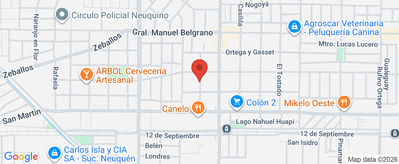 Mapa de la ubicación