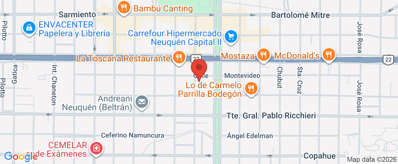 Mapa de la ubicación